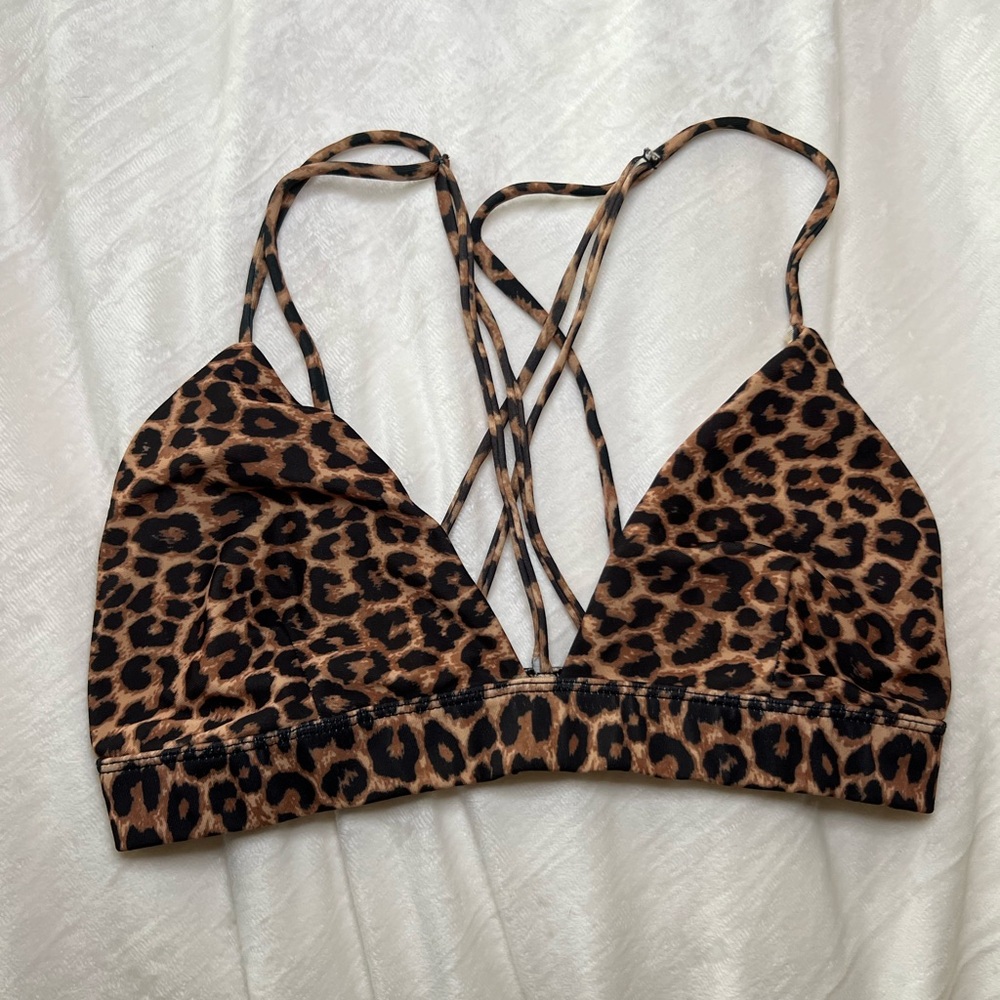Acacia Swimwear Leopard Print Bikini Top